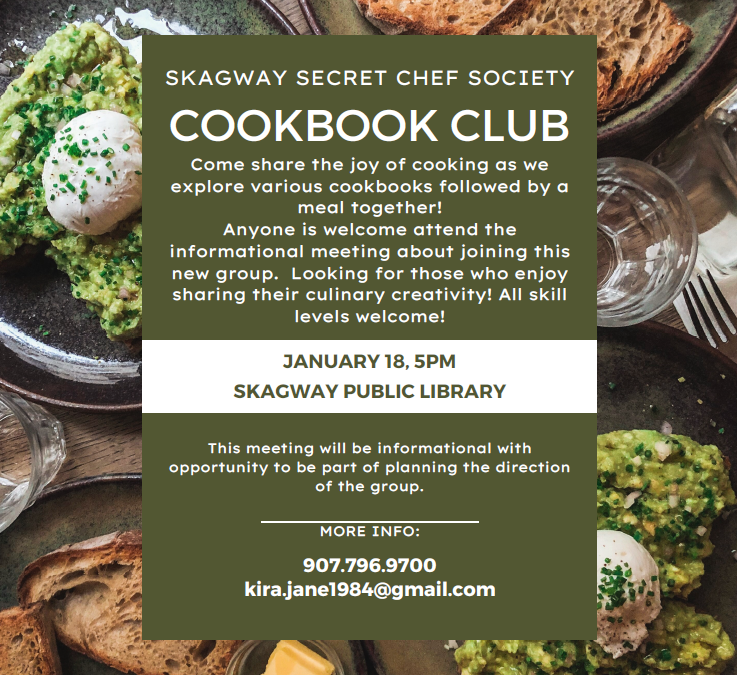 Skagway Secret Chef Society: Cookbook Club